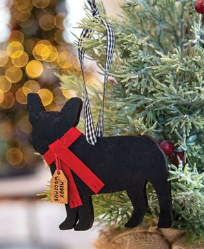 Picture of Merry Woofmas Frenchie Ornament