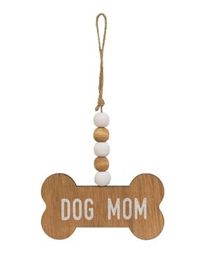Picture of Dog Mom Beaded Bone Ornament, 3 Asstd.