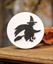 Picture of Witch Silhouette Circle Easel Sign