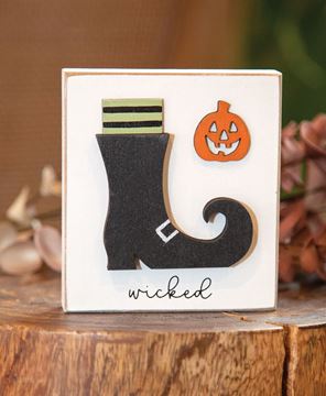 Picture of Wicked Witch Boot & Jack O Lantern Block