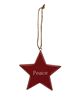 Picture of Red Star Christmas Words Ornament, 4 Asstd.