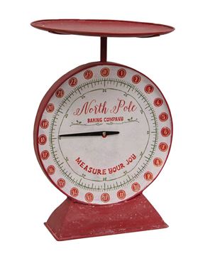 Picture of North Pole Baking Company Red Metal Scale