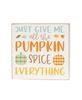 Picture of Pumpkin Spice Everything Square Block, 3 Asstd.