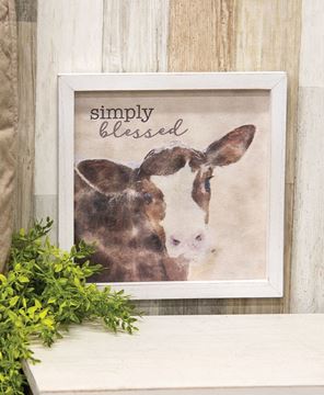 Picture of Simply Blessed Calf Framed Portrait