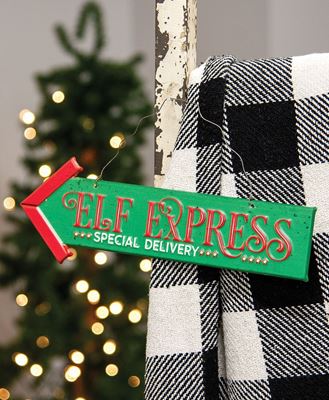 Picture of Elf Express Metal Hanging Sign