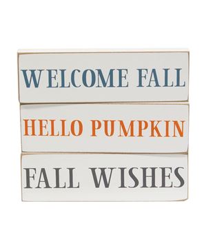 Picture of Welcome Fall Skinny Block, 3 Asstd.