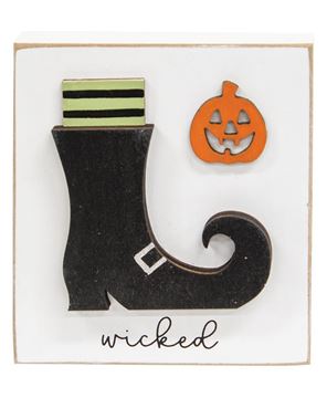 Picture of Wicked Witch Boot & Jack O Lantern Block