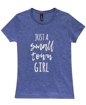 Picture of Small Town Girl Tee, Blue XXL