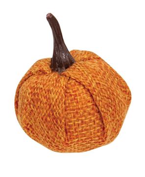 Picture of Orange Burlap Pumpkins 1.5", 12/Pack