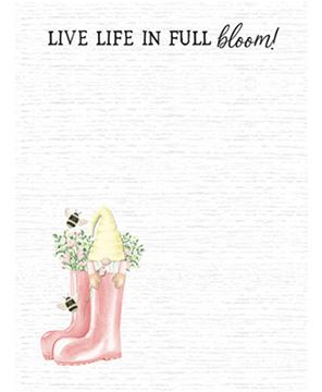 Picture of Live Life in Full Bloom Notepad