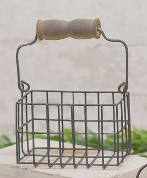 Picture of Mini Wire Wide Egg Basket w/Handle