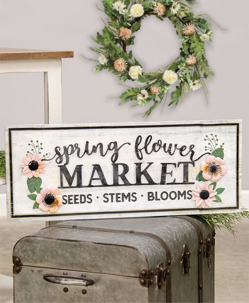 Picture of Spring Flower Market Sign