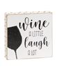 Picture of Always Time For Wine Polka Dot Square Block, 3 Asstd.