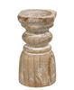 Picture of Distressed White Wood Pillar, 6"