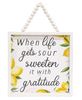 Picture of When Life Gets Sour Beaded Framed Sign