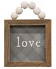 Picture of Love and Family Beaded Plaid Mini Frame, 2 Asstd.