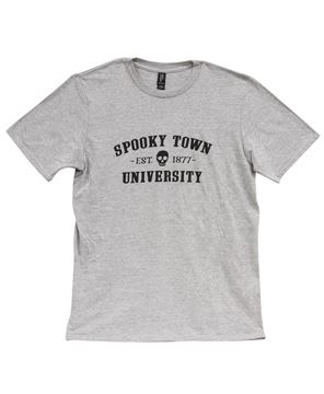 Picture of Spooky Town University T-Shirt, Heather Gray XXL