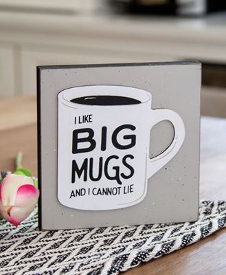 Picture of I Like Big Mugs Layered Block