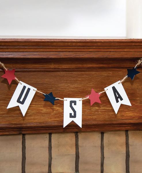 Picture of USA Tag & Stars Garland