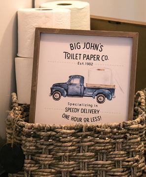 Picture of Big John's Toilet Paper Co. Framed Sign