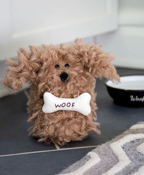 Picture of Woof Furry Tan Plush Dog