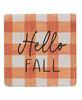 Picture of Fall Gingham Resin Coasters, Set/4