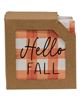 Picture of Fall Gingham Resin Coasters, Set/4