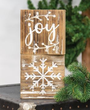 Picture of Joy Natural Wood Sign