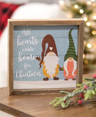 Picture of All Hearts Come Home Gnome Slat Frame