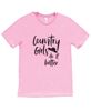 Picture of Country Girls Do It Better T-Shirt, Heather Bubble Gum XXL