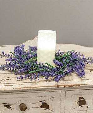 Picture of Purple Astilbe Candle Ring, 5.5"