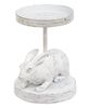 Picture of White Bunny Metal Pillar Candle Holder, 4.75" Tall