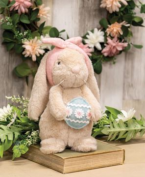 Picture of Fuzzy Easter Egg Bunny with Headband