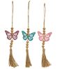 Picture of Beaded Metal Butterfly Ornament, 3 Asstd.