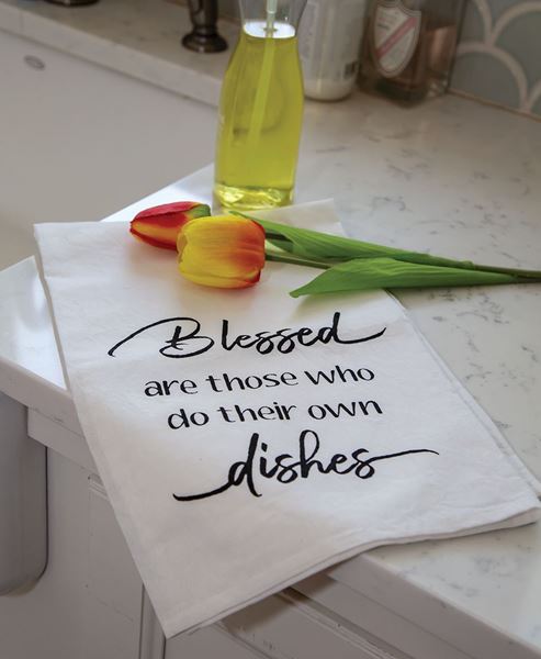 Picture of Blessed Are Those Who Do Dishes Dish Towel