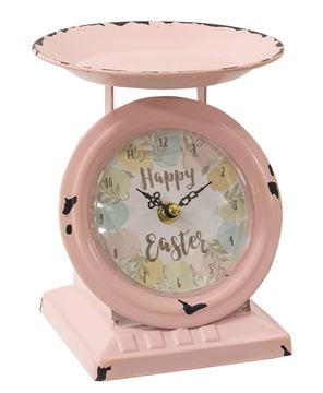 Picture of Vintage Happy Easter Old Town Scale Clock