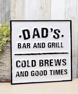 Picture of Dad's Bar & Grill Metal Sign