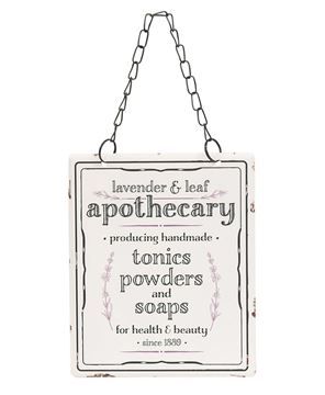 Picture of Lavender & Leaf Apothecary Hanging Metal Sign
