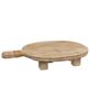 Picture of Oval Natural Wood Riser w/Jute Wrap Handle