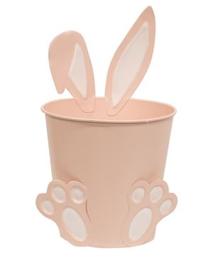 Picture of Pink Easter Bunny Metal Bucket