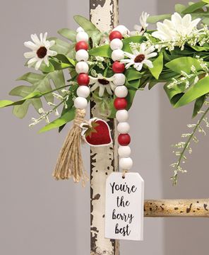 Picture of “You're the Berry Best" Strawberry Bead Garland