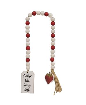 Picture of “You're the Berry Best" Strawberry Bead Garland