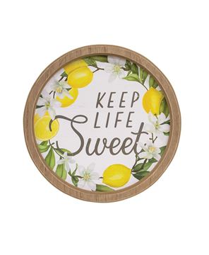 Picture of Keep Life Sweet Round Framed Sign
