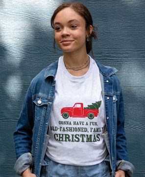 Picture of Old Fashioned Family Christmas Truck, Ash