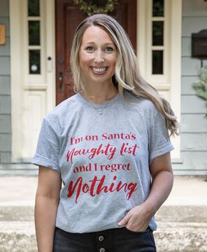 Picture of I'm On Santa's Naughty List, Heather Gray XXL