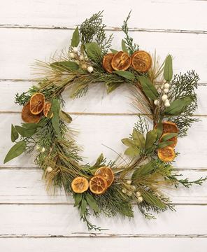 Picture of Holiday Orange Wreath, 18"