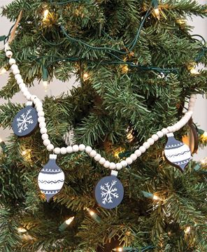 Picture of Snowflake Ornament Beaded Garland