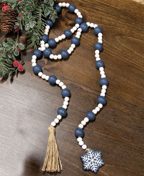 Picture of Snowflake Charm Beaded Garland