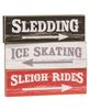 Picture of Distressed Wooden Sledding Block, 3 Asstd.
