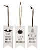 Picture of Eat Drink and Be Scary Tag Ornaments, 3/Set